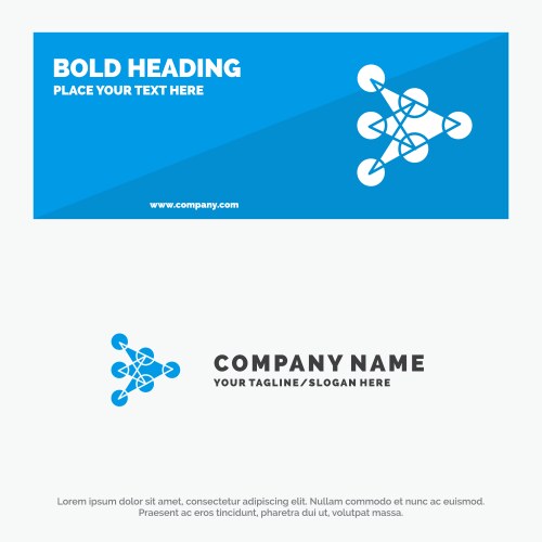 Learning deep algorithm data solid icon website vector image