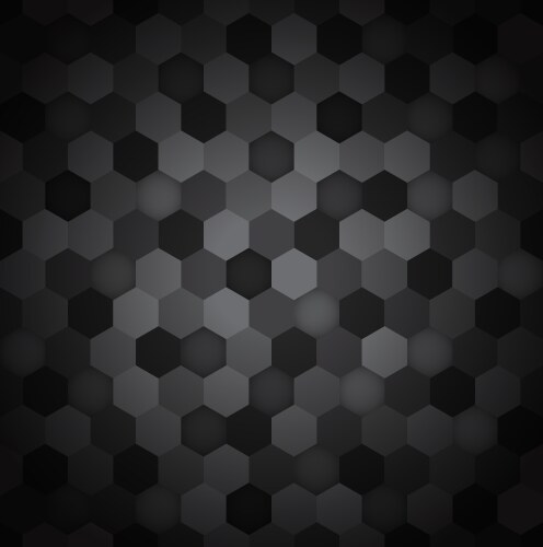 Hexagonal abstract metal background with light Vector Image