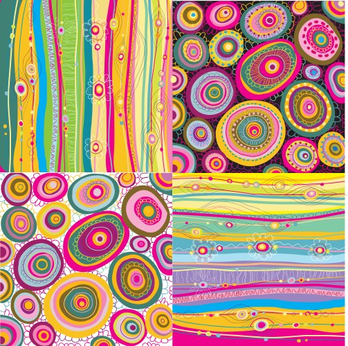 Polka dot color seamless pattern Royalty Free Vector Image