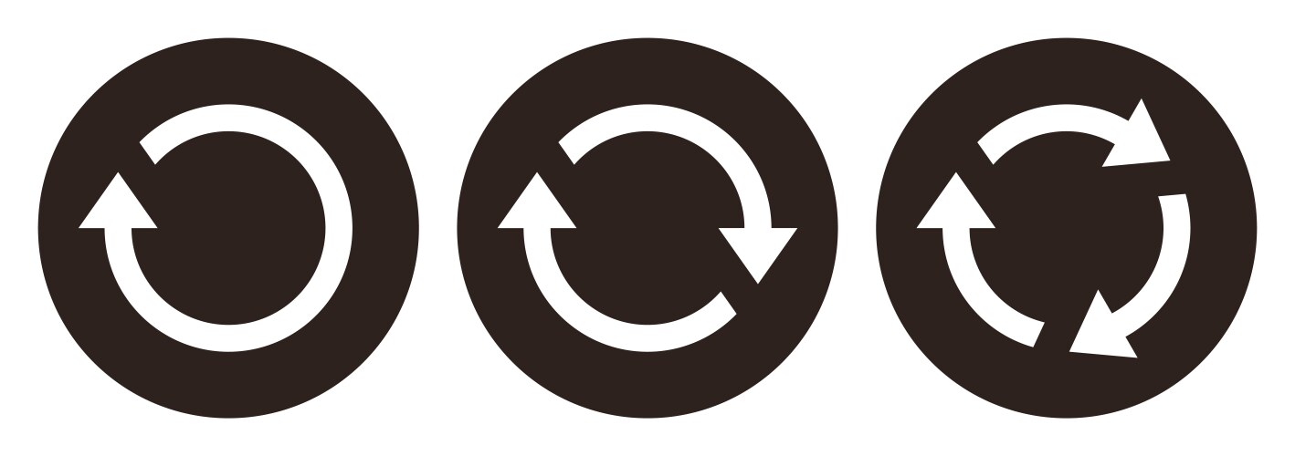 repeat sign reload icon refresh loading reset vector image