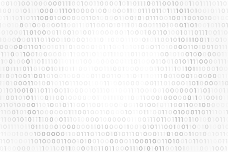 Binary code algorithm concept background vector image
