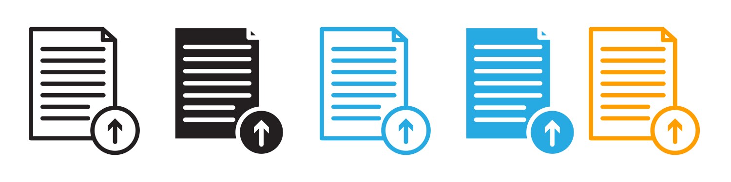 Content update icon for file revision and data vector image