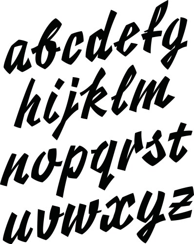 Retro type font vintage alphabet Royalty Free Vector Image