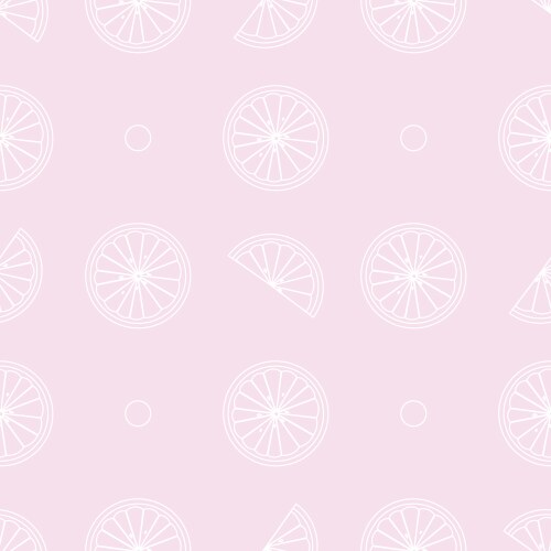 Summer print seamless pattern with lemon slice vector image