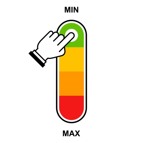 Maximum and minimum scale vector image