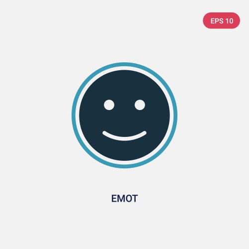 Two color emot icon from user interface concept vector image