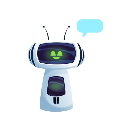 chatbot virtual ai service support robot chat bot vector image