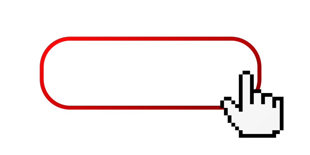 Computer mouse pointer frame with web vector image