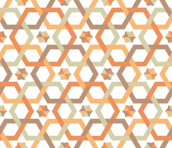 Overlapping Hexagon Pattern vector image