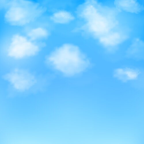 Blue sky with clouds background Royalty Free Vector Image