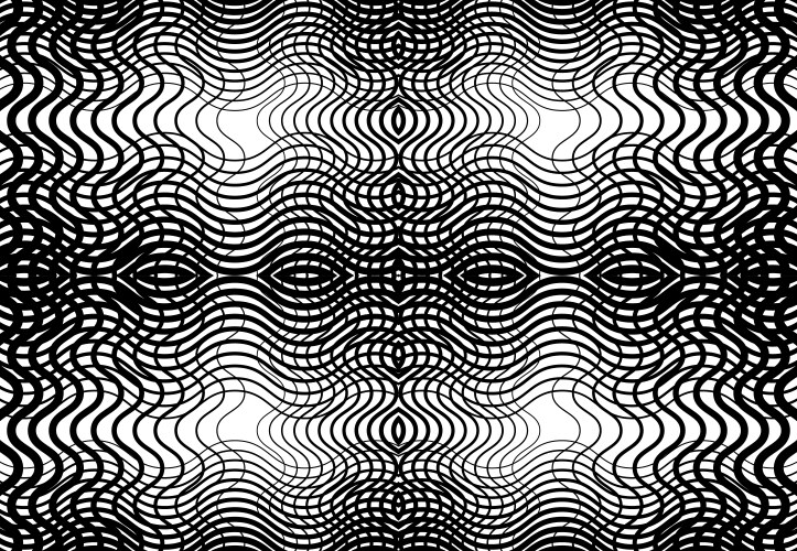 Repeatable and tileable grid mesh zig-zag vector image