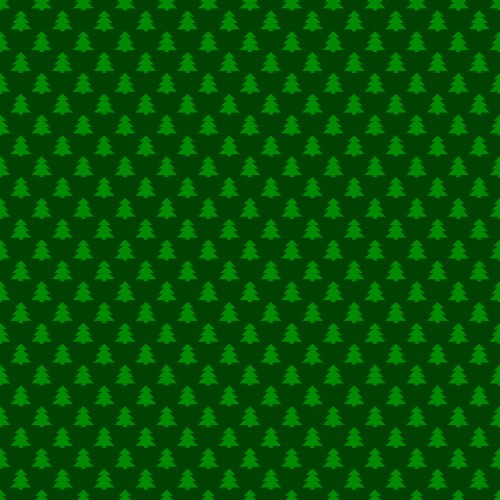 Seamless green simple geometrical xmas tree vector image