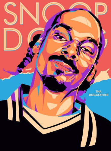 Snoop dog tha doggfather vector image