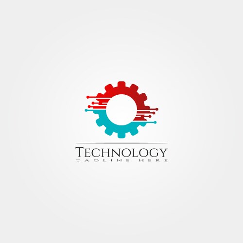 Technology icon template creative logo design – Free Vector | VectorStock