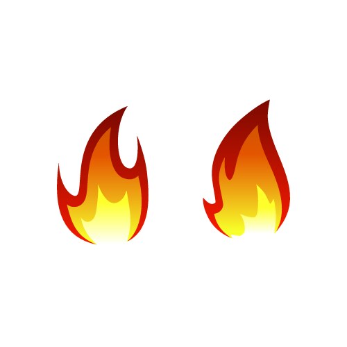 Flame logo template vector image