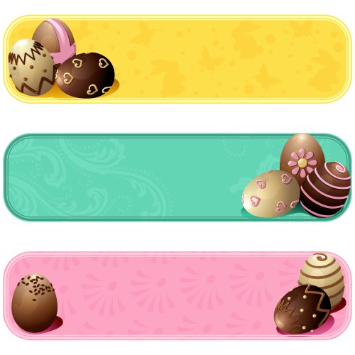 Easter eggs Royalty Free Vector Image - VectorStock