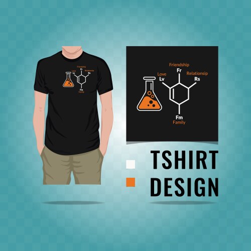 Chemical life t shirt design vector image