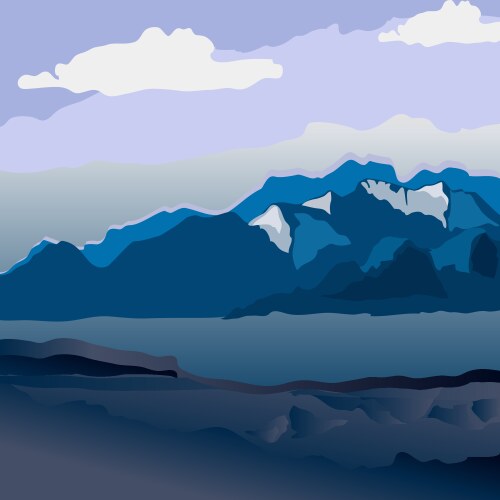 Cave landscape summer nature scene Royalty Free Vector Image