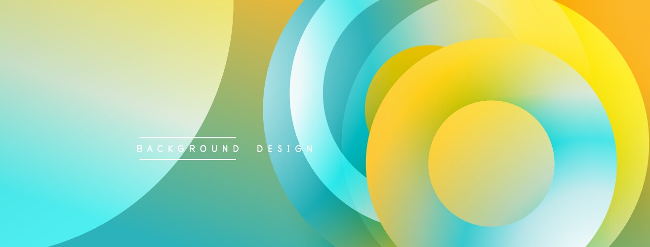 Background design with overlapping circular vector image