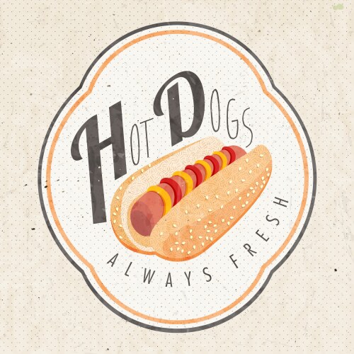 Retro Food Illustrations Vector Image