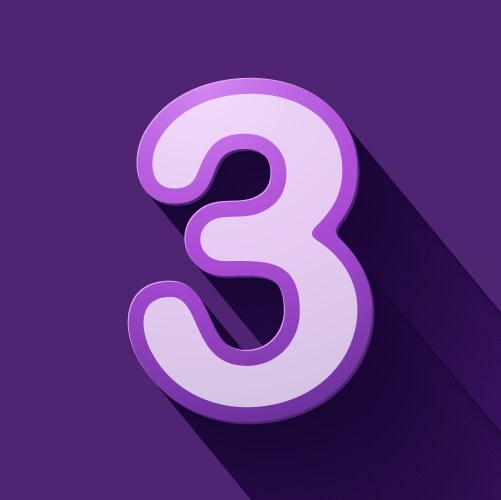 Volume icons number three vector image