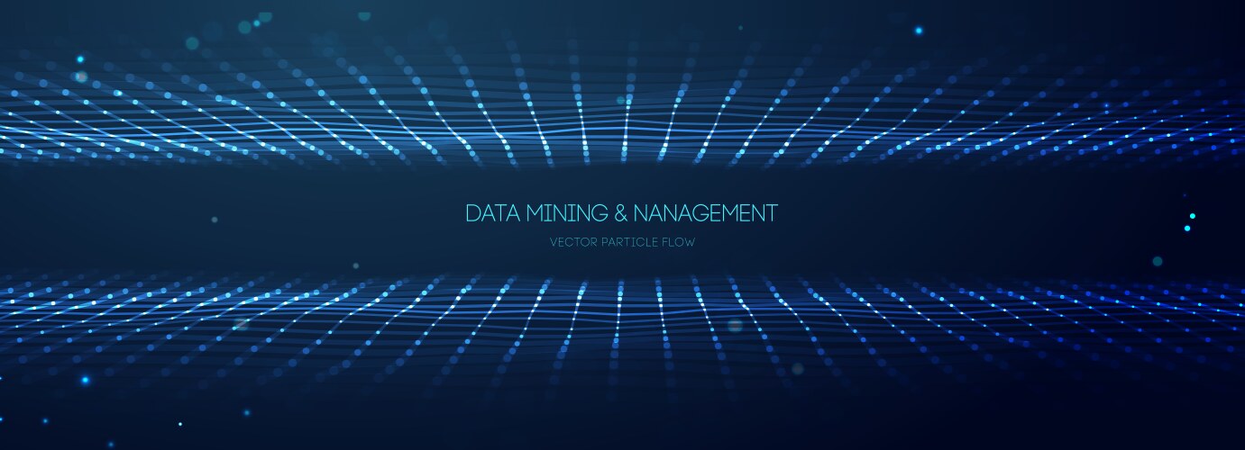 Data ai background abstract network tech digital vector image