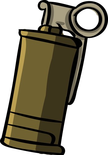 Smoke grenade on white background Vector Image