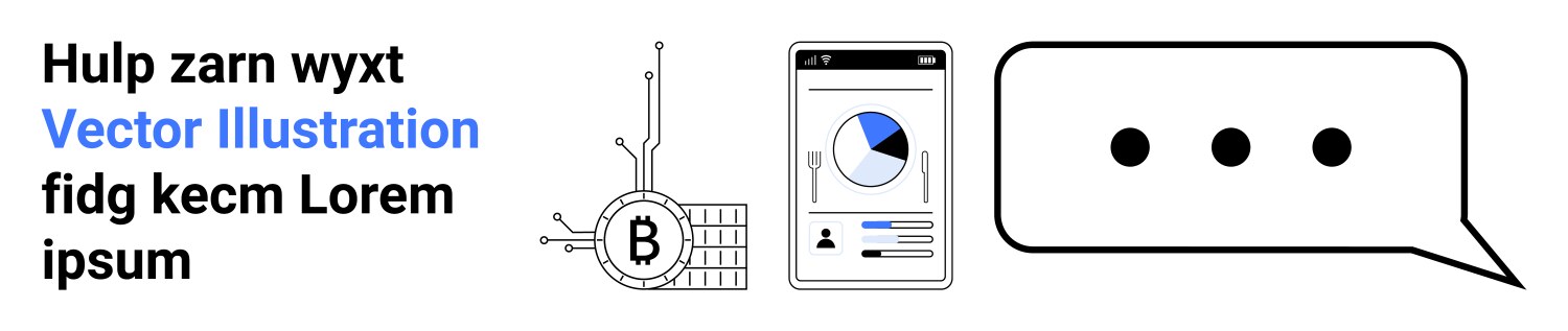 Modern blockchain technology and data analytics vector image