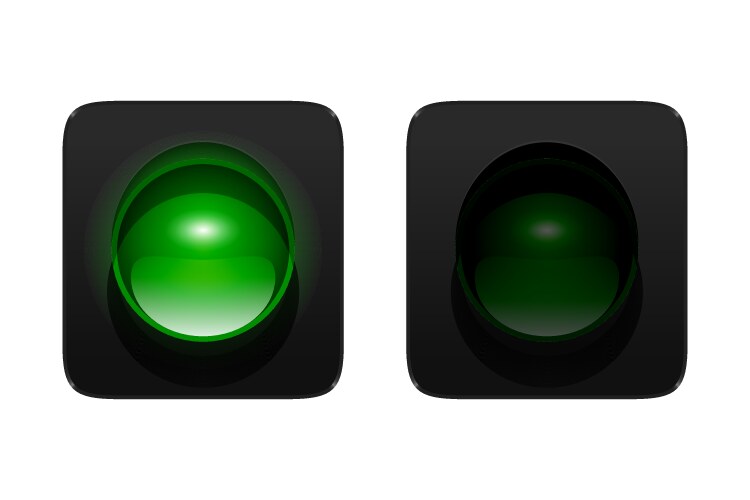 Green Traffic Light Icon Royalty Free Vector Image