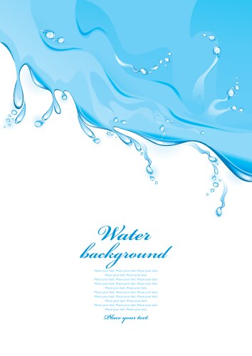 Water splash Royalty Free Vector Image - VectorStock