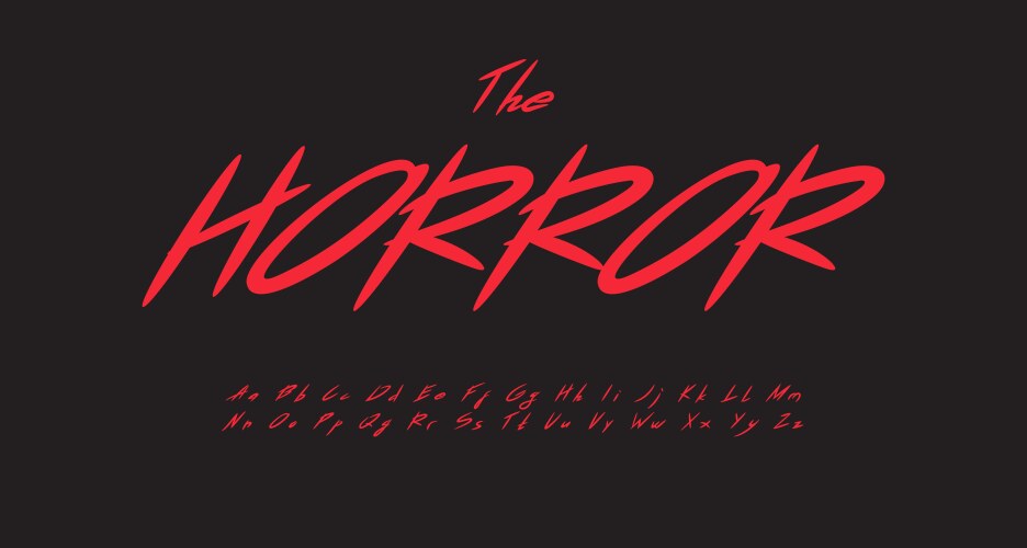 Handwritten font script alphabet simple pen Vector Image