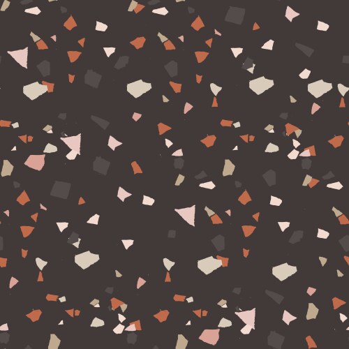 Abstract terrazzo seamless pattern vector image