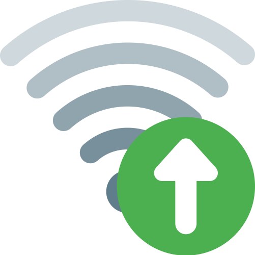 Uploading data faster with high speed internet vektorbild