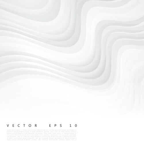 Abstract white wave background Royalty Free Vector Image