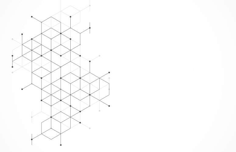 Abstract geometric boxes pattern dot line Vector Image