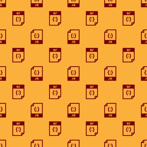 Red js file document icon download button vector image