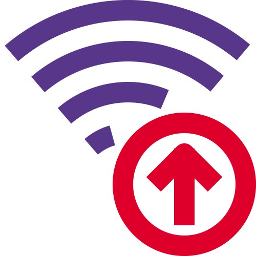 Uploading data faster with high speed internet vektorbild