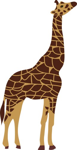 Cartoon giraffe isolated on white background Vector Image