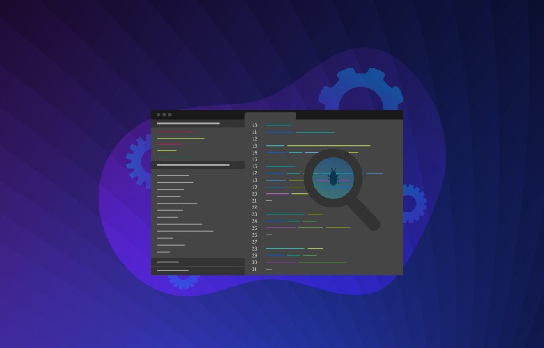 Software Debugging & Error Correction vector image