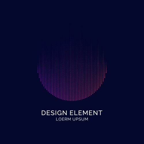 abstract elements with dynamic lines and particles vector image