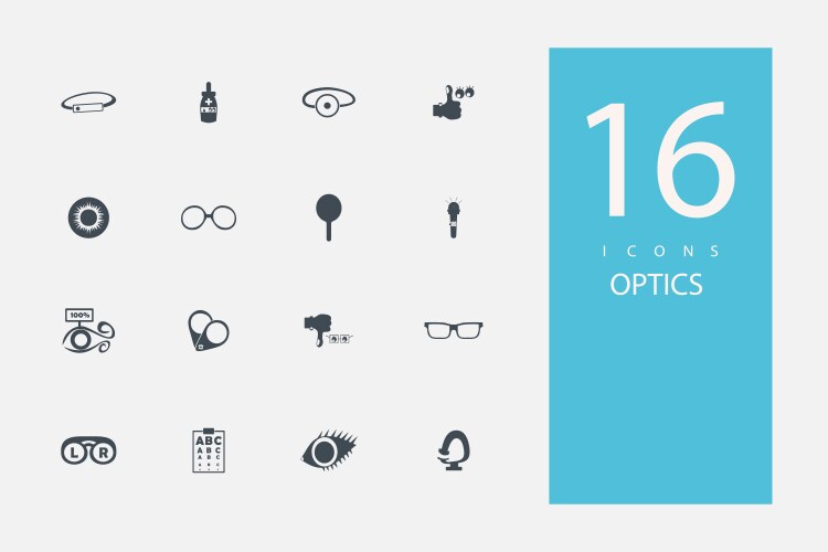 Collection icons in style flat gray color vector image