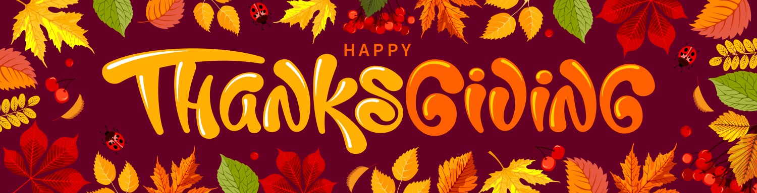Thanksgiving Autumn Banner Template Vector Image