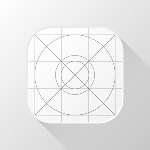 App icon in flat style technology background ui vector image