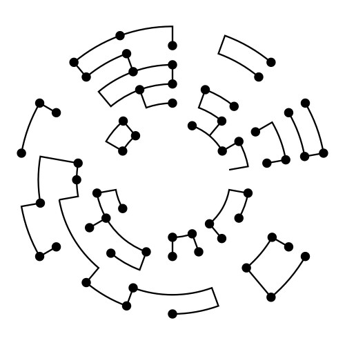 Black and white abstract technology signs pattern Vector Image