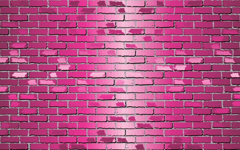 Pink brick wall Royalty Free Vector Image - VectorStock