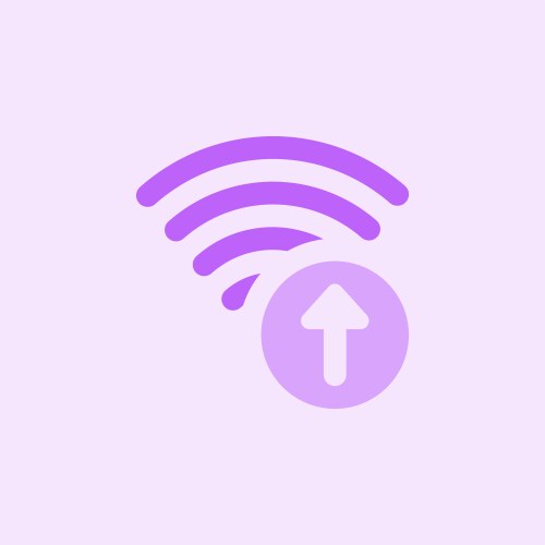 Uploading data faster with high speed internet vektorbild
