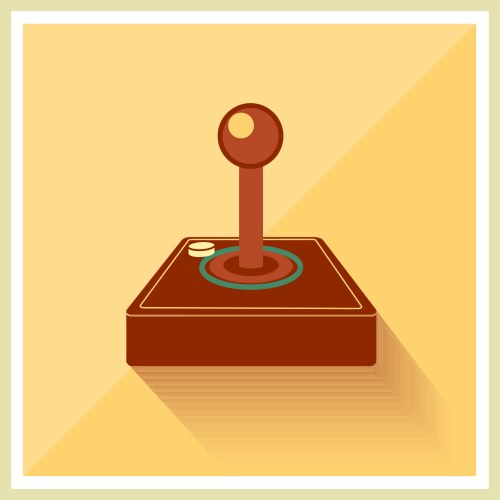 Computer video game joystick controller vector image