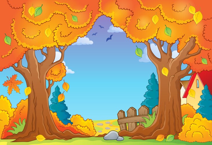 Tree theme image 7 Royalty Free Vector Image - VectorStock