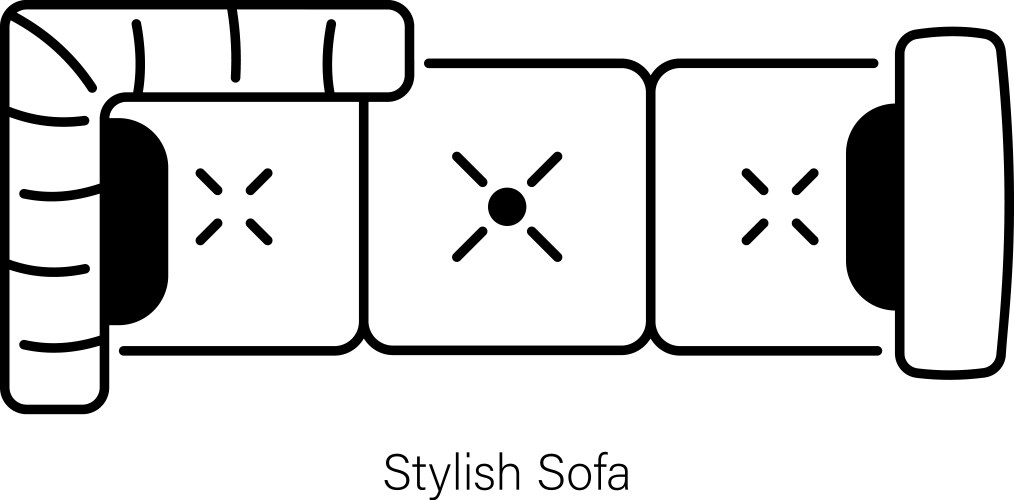 Sofa set Royalty Free Vector Image - VectorStock