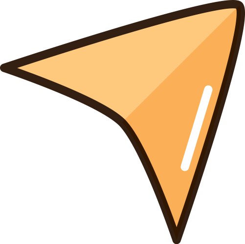 Cursor internet web technology interface line vector image